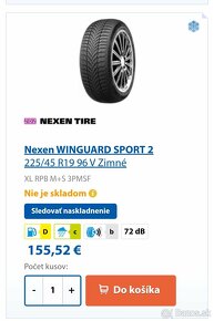 Nexen 225/45 R19 zimné 4ks - 9