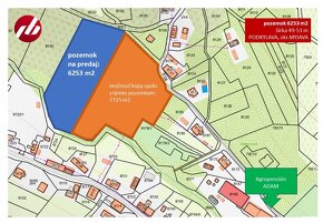 POZEMOK 6253 m2 - PODKYLAVA, okr. MY - 9