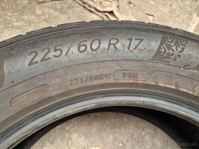 225/60 r17 zimné 4 ks MICHELIN dezén 5,2 - 4,7 - 9