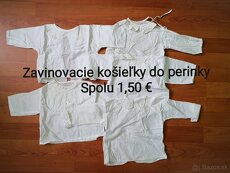 Bodičká, bundička, vecičky pre bábätká, v. 50, 56 - 9