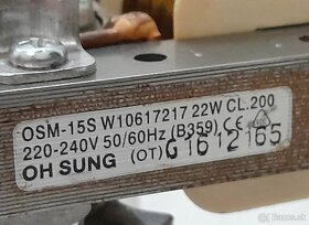 Whirlpool AKP 745 WH, Oven Fan Motor : Oh Sung OSM-15S, 22W - 9