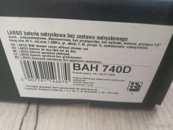 Vodovodná sprchová batéria BAH 740D - 9