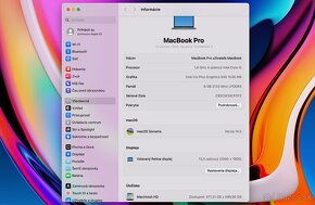 MacBook Pro 13" (2020), A2289, Touchbar, TOP STAV - 9