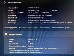 Herný PC (RYZEN 5 5500,RTX 2060S 8GB,16GB DDR4,SSD+HDD,W11) - 9