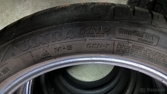 2 ks ZIMNÉ 225/50 R18 99H GOODYEAR  RFT cca 6-7 mm  rok 2019 - 9