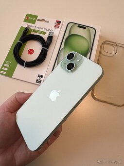 Predám vymením Iphone 15 Green 128GB v záruke - 9