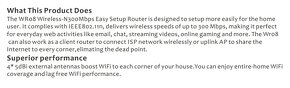 Router Pixlink LV-WR08 300 Mb/s - 4 antény - 9