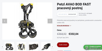 postroj Petzl Avao Bod Fast veľ. 2 - ako nový - 2 x použitý - 9