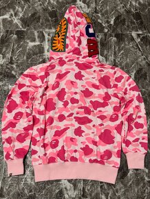 Bape Shark Hoodie Mikina Pink - 9