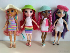 Šiltovky šaty pre bábiky rainbowhigh barbie overal bolerko k - 9