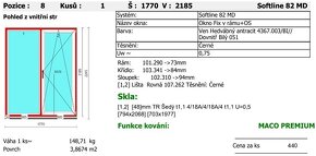 Predám NOVÉ plastové okná VEKA 82MD - 9