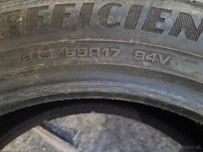 215/55r17 letné 4 ks GOODYEAR dezén 7,9-6,4 mm - 9