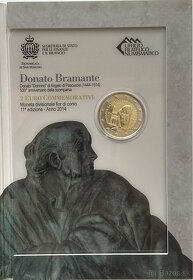 2 Euro pamatne mince San Marino - original vo foldroch - 9