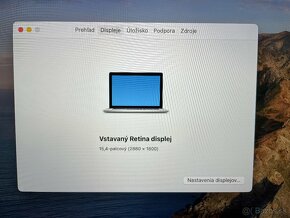 PREDÁM - Macbook Pro 15' Mid 2015 - 2,5 GHz i7, 16GB RAM - 9