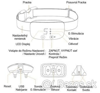 Elektrický obojok proti štekaniu PROFI - 9