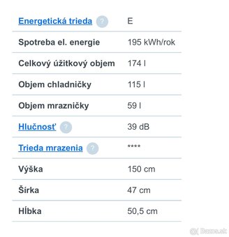 ECG chladnička s mrazničkou - 9