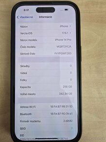 Apple iPhone 14 Pro 256GB Space Black - 9