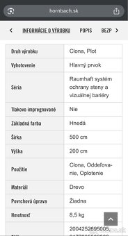 Predám rákosovú rohož/zástenu na plot 2x5m - 9