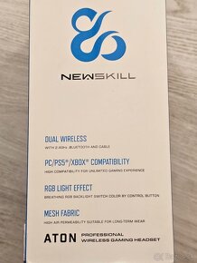 Newskill Aton Ivory - RGB Bluetooth slúchadlá bielé - 9