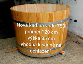 Dřevěné sudy a kádě od 100l - 1700l na vodu atd. - 9