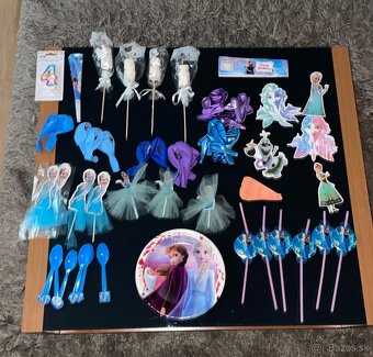 Frozen ,Elsa, Anna narodeninová výzdoba veľký set - 9