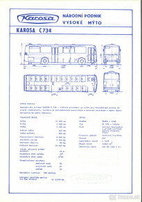 Prospekty - Autobusy Karosa 3 - 9