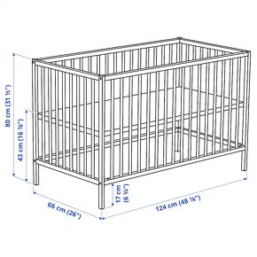 Detská postieľka Ikea Singlar s matracom - 9