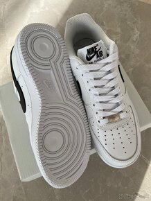 Nike Air Force 1 bielo čierne tenisky - 9