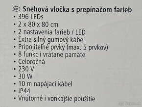 LED hliníkový stromček, 61x51cm, 72 LED studená/teplá biela - 9