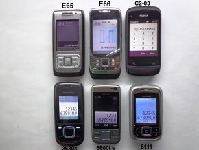 NOKIA E65 - E66 - C2 03 - 2680s - 6600i s - 6111 Výsúvačky - 9