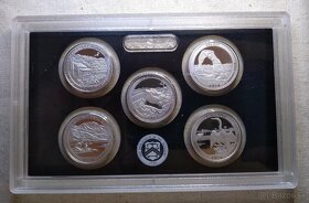 8x Strieborných proof sád "America the Beautiful" 2010-2017 - 9