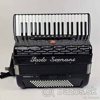 Akordeon harmonika paolo soprani professional 2 ks TOP stav - 9