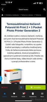 Polarodi Hi-Print prenosná tlačiareň - ako nová - 9