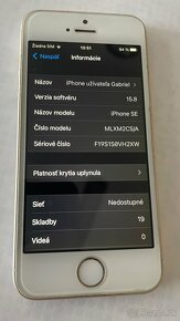 IPhone SE Gold , top stav + nova origo bateria gratis - 9