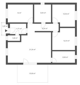 Rodinný dom - novostavba, 113 m2, pozemok 741 m2, Andovce - 9