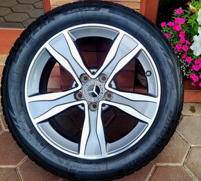 alu R17 5x112, senzory, zimné 225/50, orig. Mercedes C - 9