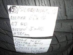 Disky Škoda R16, 5x112 + pneu zimné 205/55 R16 č.15d - 9