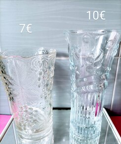 Retro sklenené vázy, dóza - 9