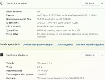 Lenovo ThinkPad T495 14", AMD Ryzen 5 PRO 3500U, RAM 12GB - 9