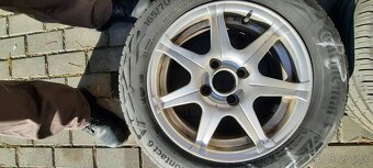 Sada alu diskov a letnych kolies 165/70 R14 - 9