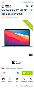 Macbook Air 13" M1 SK Vesmírne sivý 2022 - 9