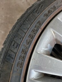 Predám kolesa, elektrony z opel Astra j, 225/45 R17 - 9