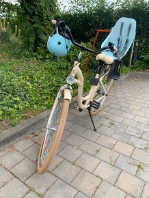 Damsky bicykel Goetze + sedacka Urban Iki + prilba - 9