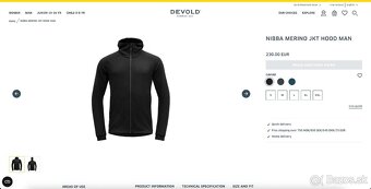 Nová merino mikina Devold Nibba Jacket Hood Man - 9