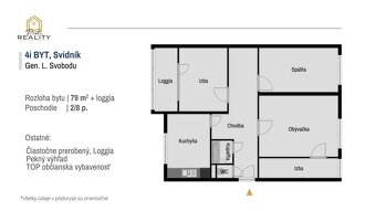Priestranný 4 izbový byt v skvelej lokalite mesta Svidník - 9