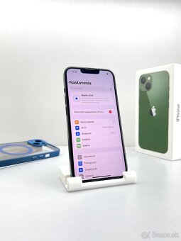 iPhone 13 GREEN ORIGINÁL STAV PRÍSLUŠENSTVO - 9