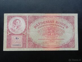 Bankovka 50 Kč 1929 a 100Kč 1931 neperforované - 9