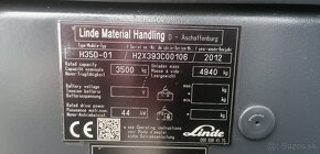 LINDE H35D-01 triplex, svírací vidle 1,9 m s bočním posuvem - 9