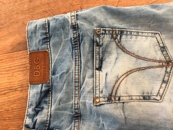 DOLCE&GABBANA originál jeansova minisukna S/M - 9