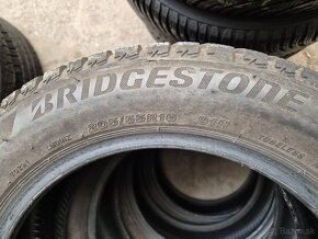 205/55 r16 zimné 4 ks BRIDGESTONE dezén 5,7-4,8 mm DOT2018 - 9